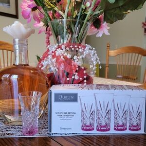 Crystal Vodka Shooters Set - Pink